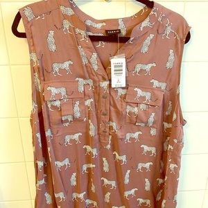 BNWT - Torrid Sz 2 - Mauve Leopard Tank